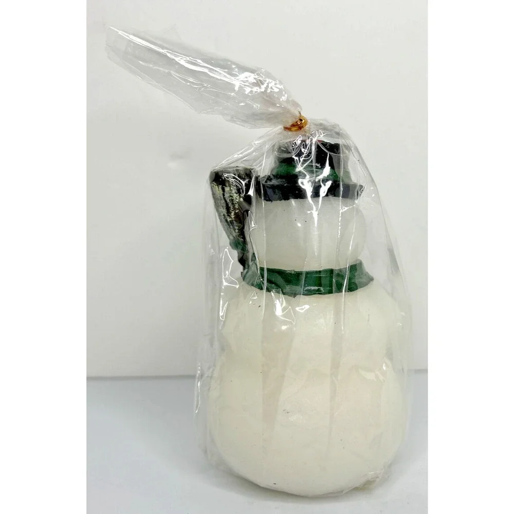 Vintage Winter Holiday Snowman Candle New in Packaging 4